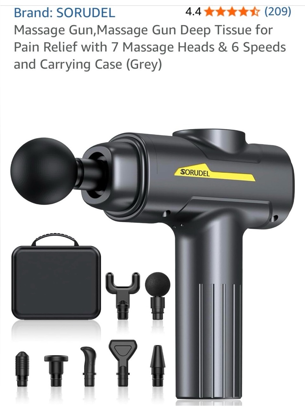 MASSAGE GUN: SORUDEL - Mancegun and Carry Case